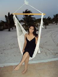 SITZHÄNGEMATTE AUS NETZ MIT SPREIZSTAB - einzigartiges Sitzerlebnis